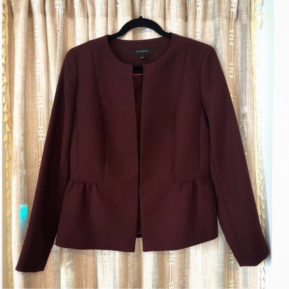 Talbots Women's Deep Burgundy Blazer